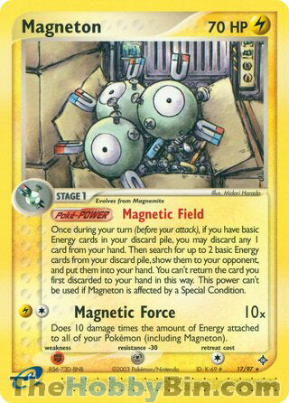 Magneton #17/97 Rare - EX Dragon Pokemon card