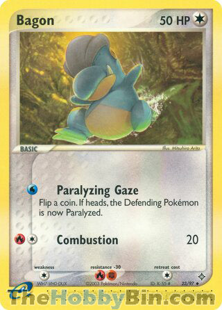 Bagon #23/97 Uncommon - EX Dragon Pokemon card