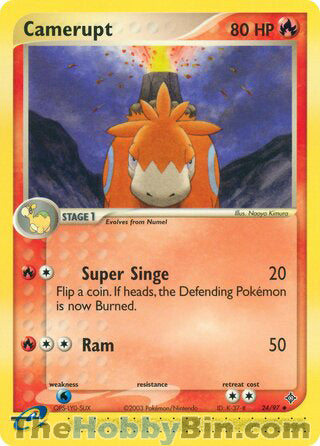 Camerupt #24/97 Uncommon - EX Dragon Pokemon card