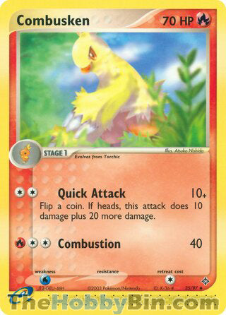 Combusken EX Dragon Uncommon #25/97