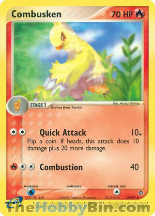 Combusken #25/97 Uncommon - EX Dragon Pokemon card