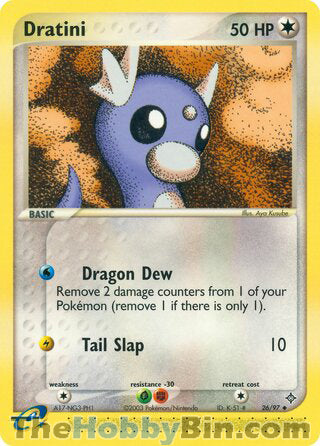 Dratini #26/97 Uncommon - EX Dragon Pokemon card