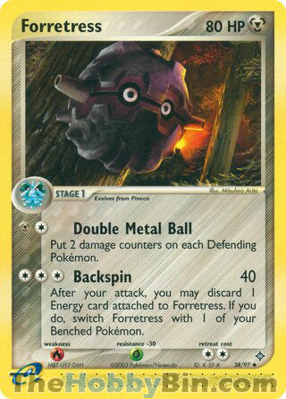 Forretress #28/97 Uncommon - EX Dragon Pokemon card