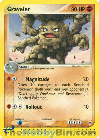 Graveler #30/97 Uncommon - EX Dragon Pokemon card