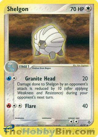 Shelgon #42/97 Uncommon - EX Dragon Pokemon card
