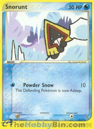 Snorunt #44/97 Uncommon - EX Dragon Pokemon card
