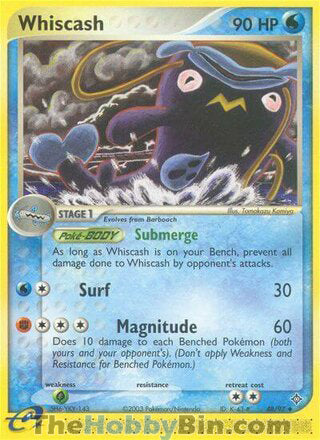 Whiscash #48/97 Uncommon - EX Dragon Pokemon card