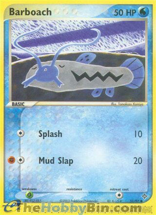 Barboach #51/97 Common - EX Dragon Pokemon card