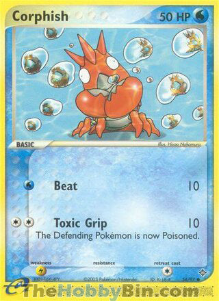Corphish #54/97 Common - EX Dragon Pokemon card