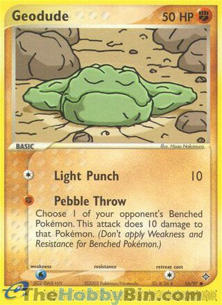 Geodude #55/97 Common - EX Dragon Pokemon card