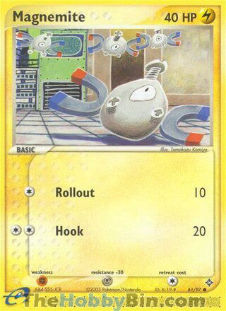 Magnemite #61/97 Common - EX Dragon Pokemon card
