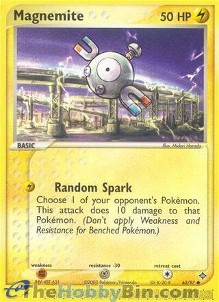 Magnemite #62/97 Common - EX Dragon Pokemon card