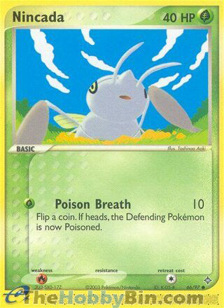 Nincada #66/97 Common - EX Dragon Pokemon card