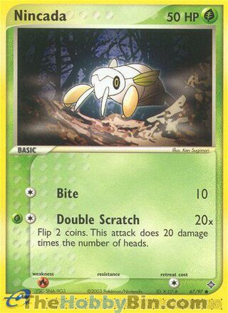 Nincada #67/97 Common - EX Dragon Pokemon card