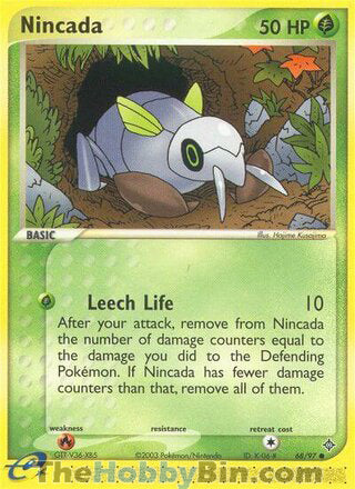 Nincada #68/97 Common - EX Dragon Pokemon card
