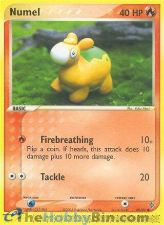Numel #69/97 Common - EX Dragon Pokemon card