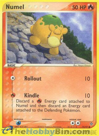 Numel #70/97 Common - EX Dragon Pokemon card