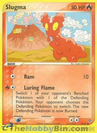 Slugma #72/97 Common - EX Dragon Pokemon card