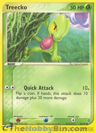 Treecko #80/97 Common - EX Dragon Pokemon card