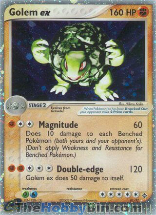 Golem ex EX Dragon Ultra Rare #91/97