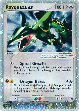 Rayquaza ex EX Dragon Ultra Rare #97/97