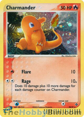 Charmander EX Dragon Secret Rare #98/97