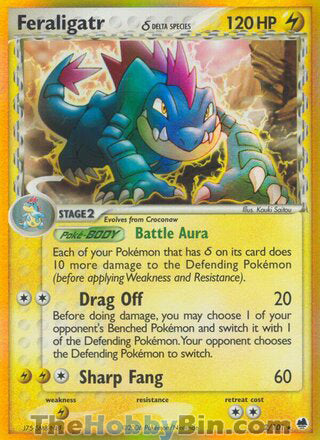 0002 Feraligatr Holo Rare Dragon Frontiers