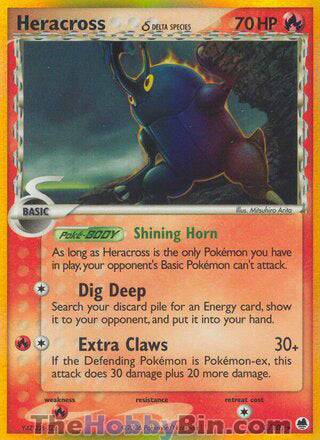 Heracross EX Dragon Frontiers Holo Rare #3/101