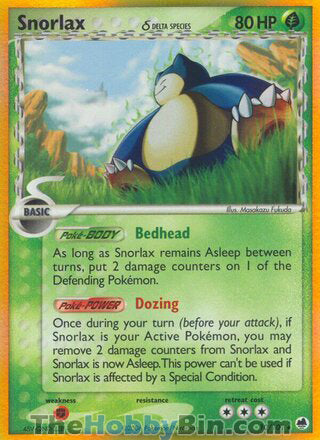 Snorlax EX Dragon Frontiers Holo Rare #10/101