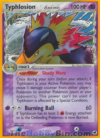 Typhlosion EX Dragon Frontiers Holo Rare #12/101