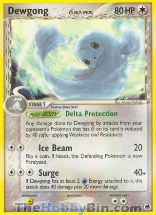 Dewgong EX Dragon Frontiers Rare #15/101