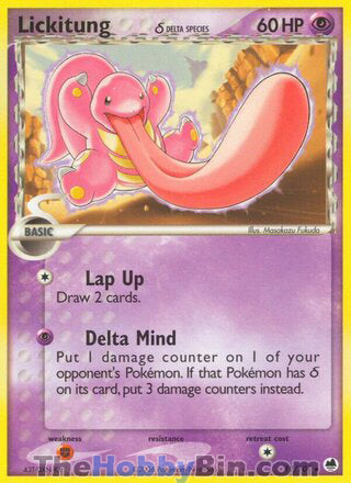 0019 Lickitung Rare Dragon Frontiers