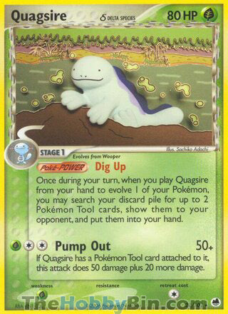 0021 Quagsire Rare Dragon Frontiers