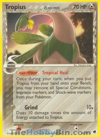 Tropius EX Dragon Frontiers Rare #23/101