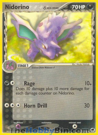Nidorino #35/101 Uncommon - EX Dragon Frontiers Pokemon card