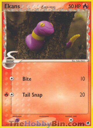 Ekans EX Dragon Frontiers Common #47/101