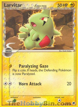0052 Larvitar Common Dragon Frontiers