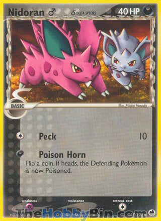 Nidoran M EX Dragon Frontiers Common #57/101