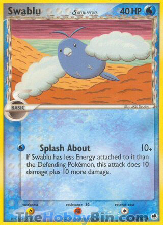 Swablu EX Dragon Frontiers Common #65/101