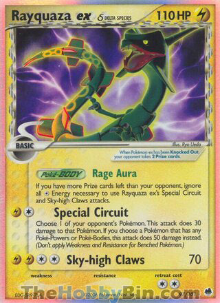 Rayquaza ex EX Dragon Frontiers Ultra Rare #97/101