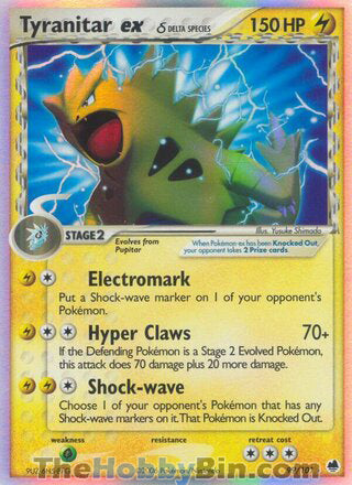 0099 Tyranitar ex Ultra Rare Dragon Frontiers