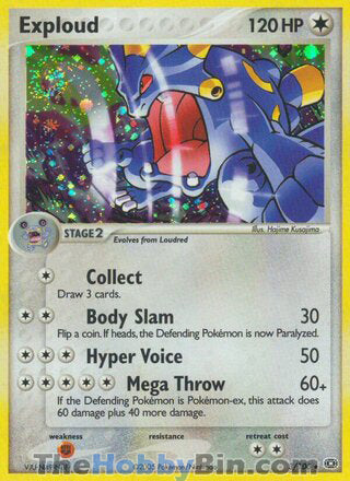 0003 Exploud Holo Rare Emerald