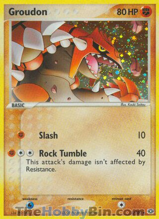 0005 Groudon Holo Rare Emerald