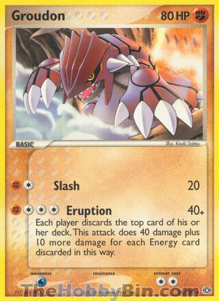 0014 Groudon Rare Emerald