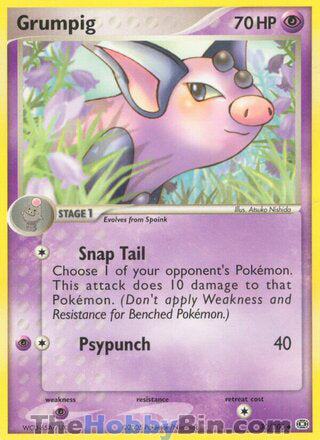 Grumpig EX Emerald Uncommon #30/106