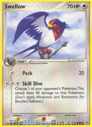 Swellow EX Emerald Uncommon #41/106