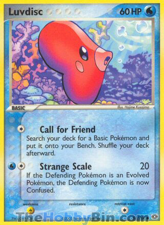 Luvdisc #53/106 Common - EX Emerald Pokemon card
