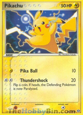 Pikachu EX Emerald Common #60/106