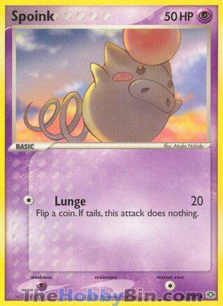 Spoink #66/106 Common - EX Emerald Pokemon card
