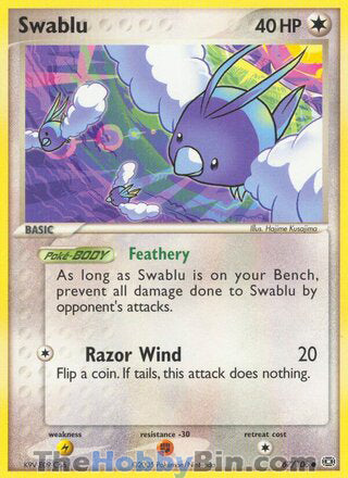 Swablu #67/106 Common - EX Emerald Pokemon card